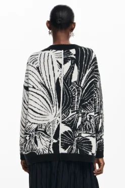 Printed cardigan