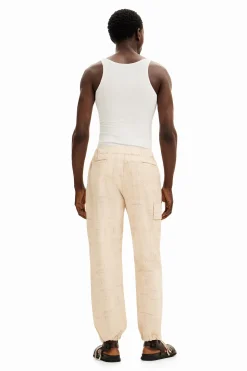 Printed cargo pants