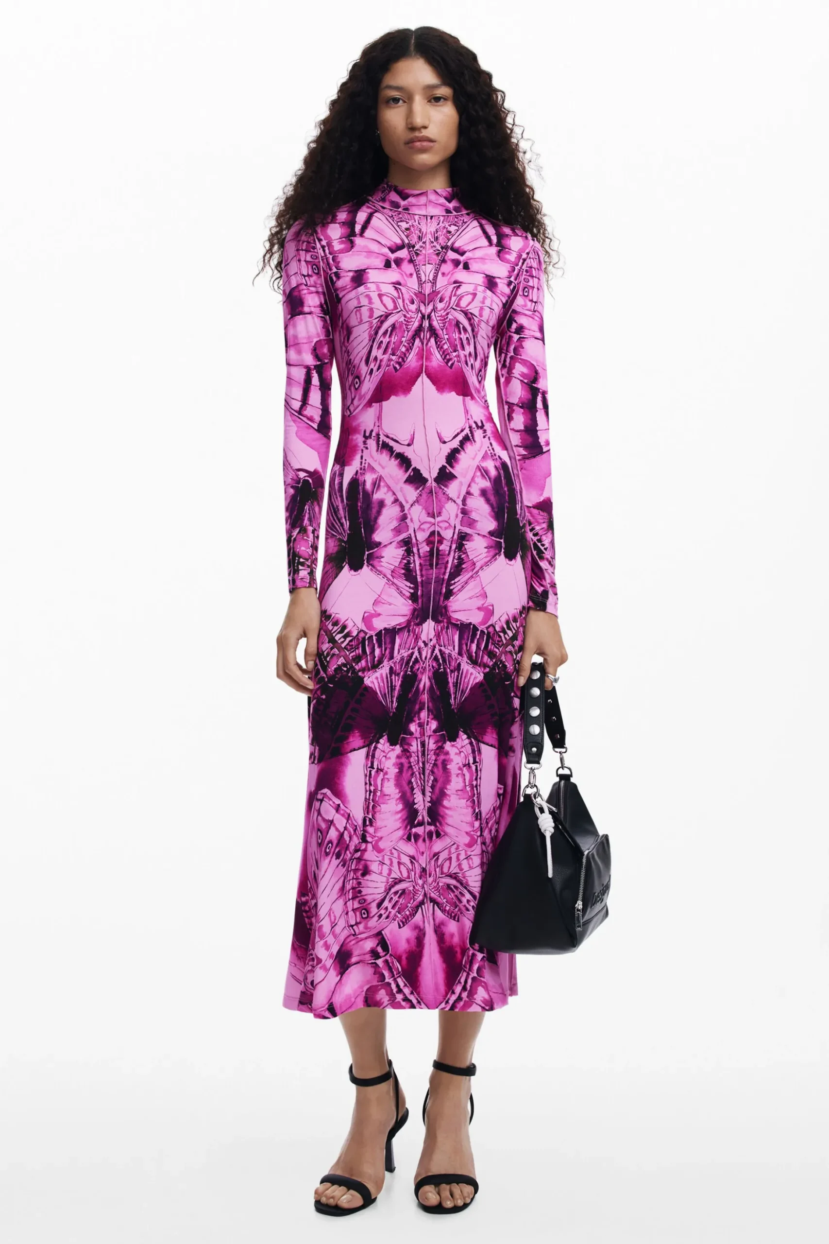 Printed midi dress