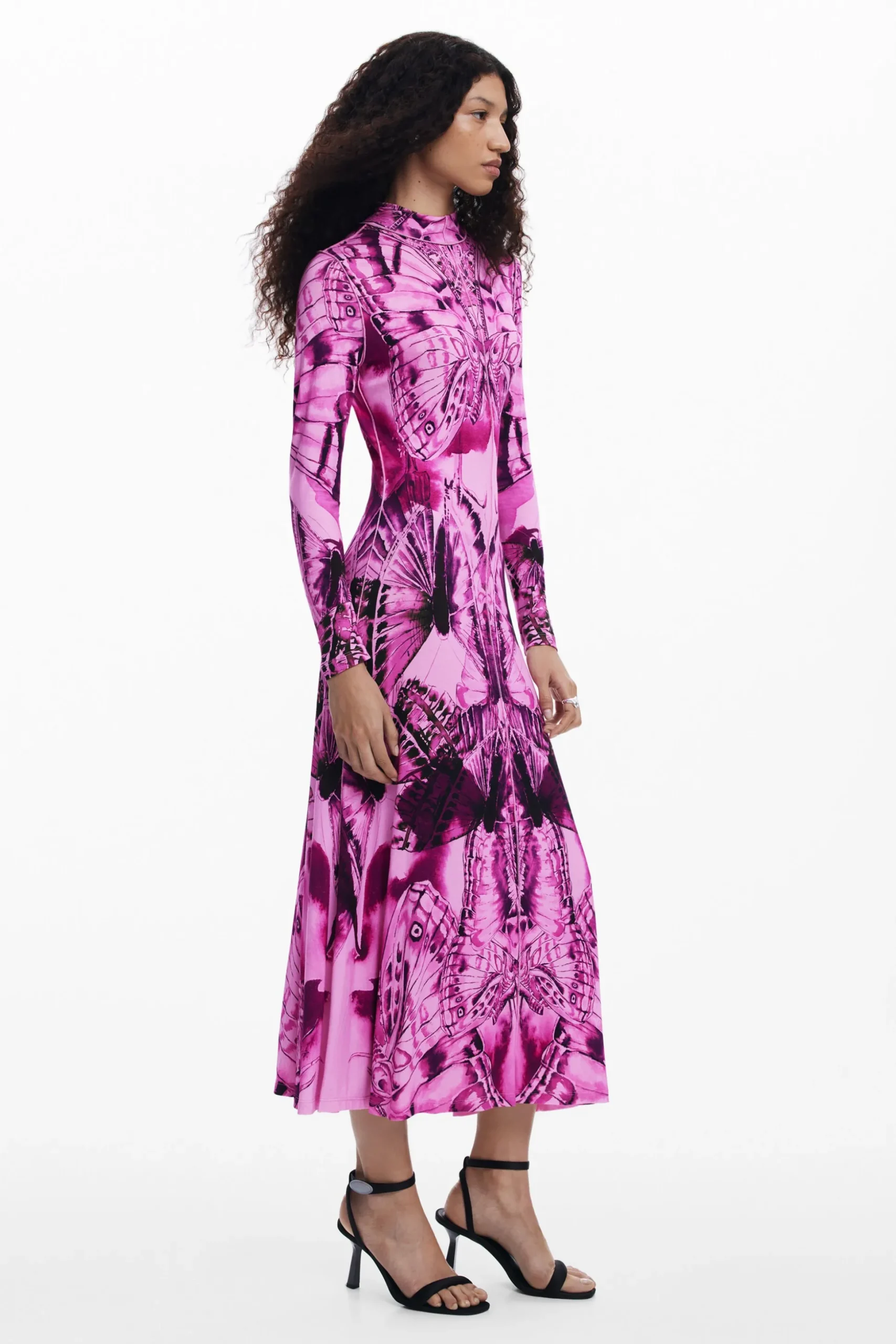 Printed midi dress