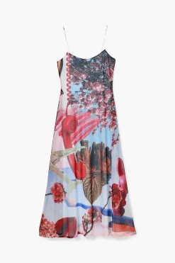 Printed midi dress M. Christian Lacroix