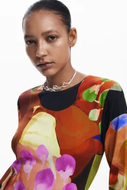 Printed midi dress M. Christian Lacroix