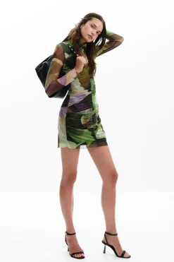 Printed Mini Dress M. Christian Lacroix