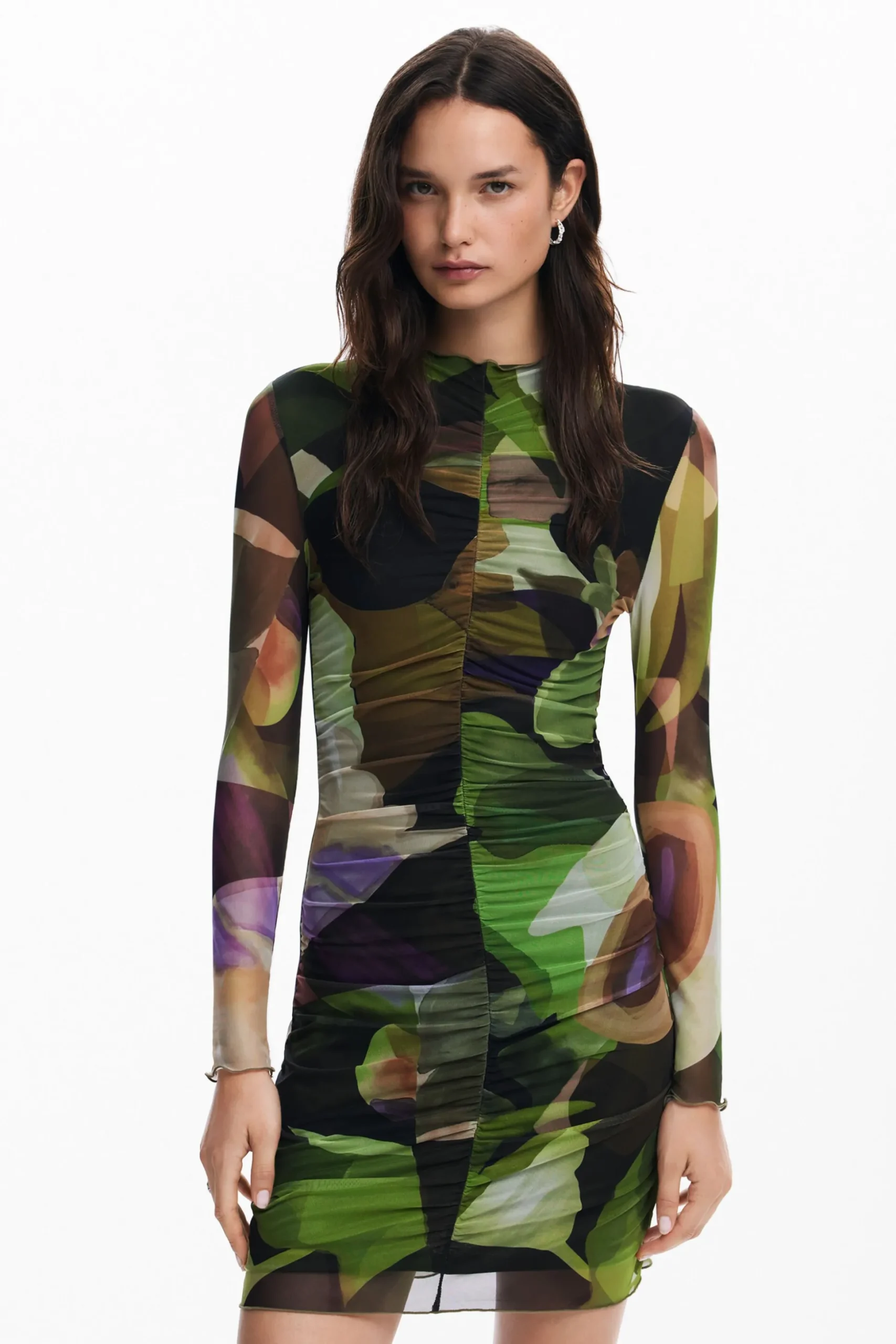 Printed Mini Dress M. Christian Lacroix
