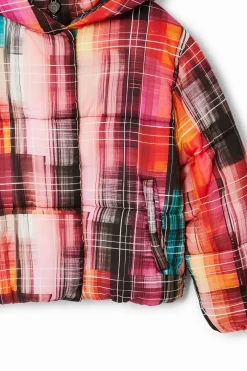 Printed padded coat
