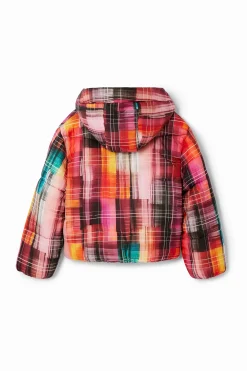 Printed padded coat