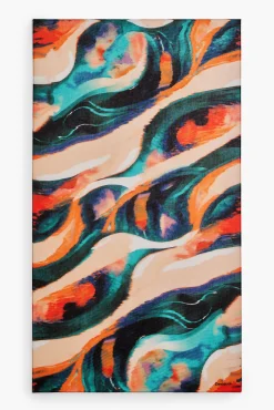Printed rectangular scarf