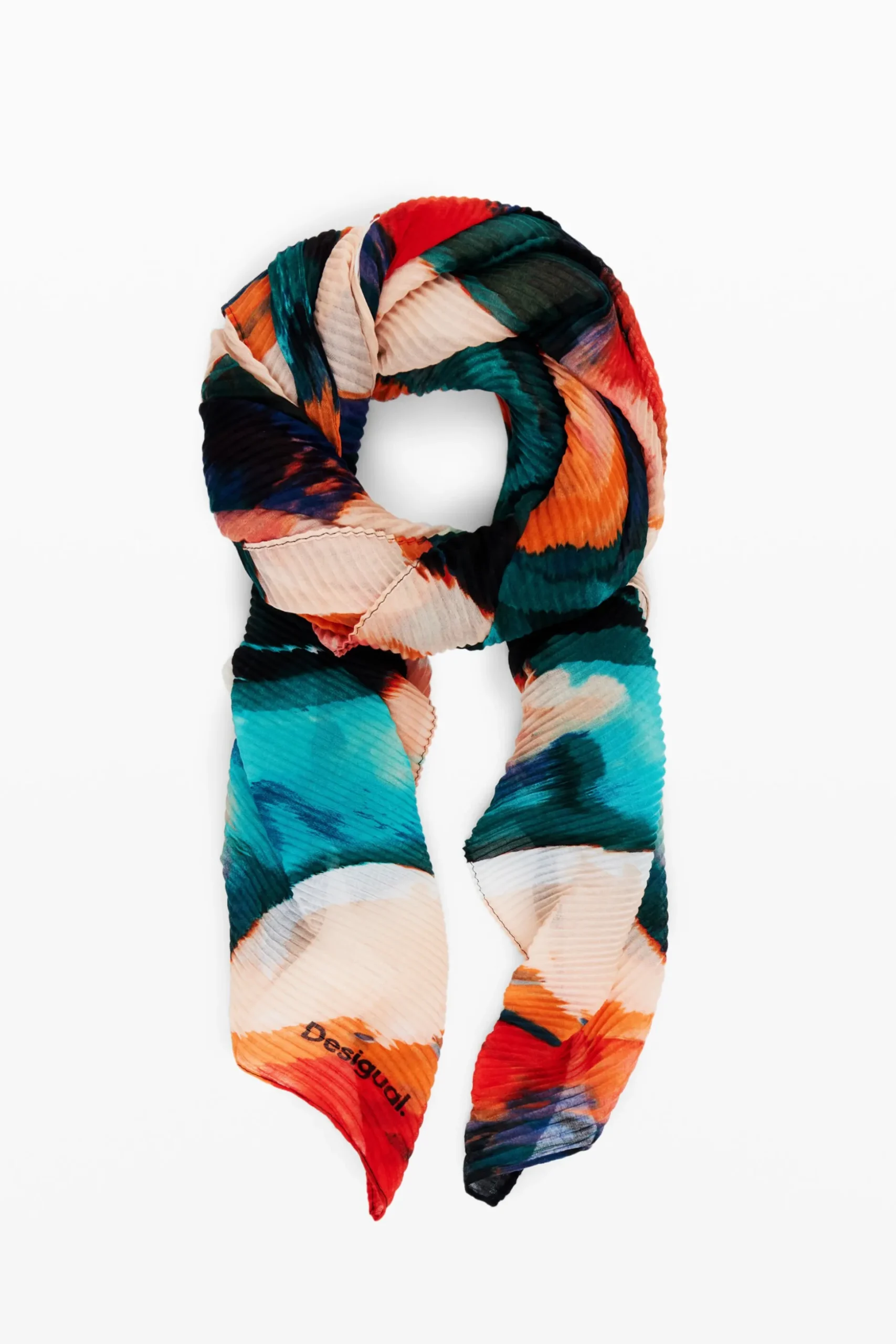 Printed rectangular scarf