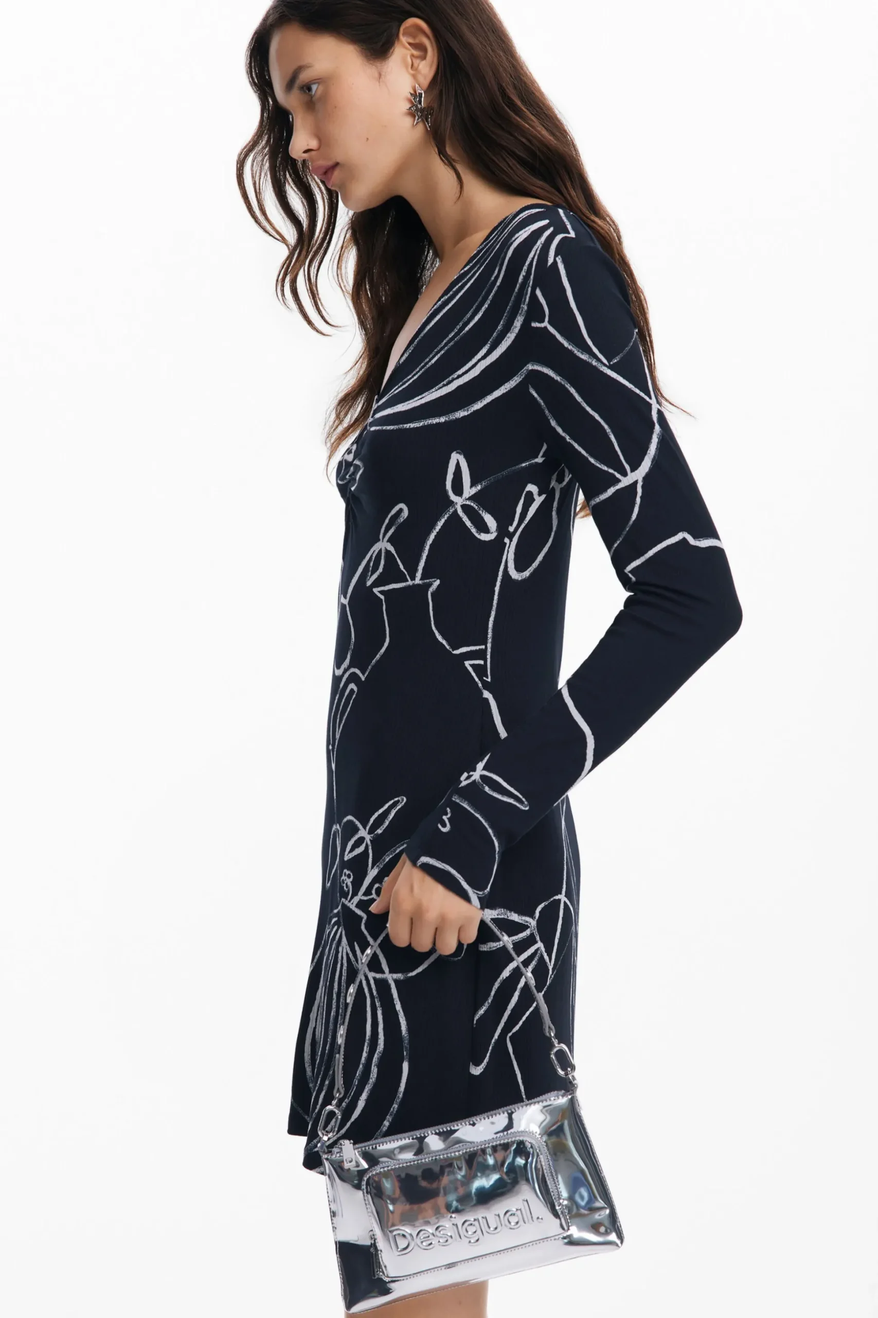 Printed short dress