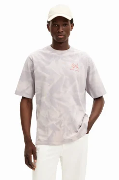 Printed T-shirt with gradient effect