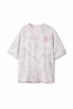 Printed T-shirt with gradient effect