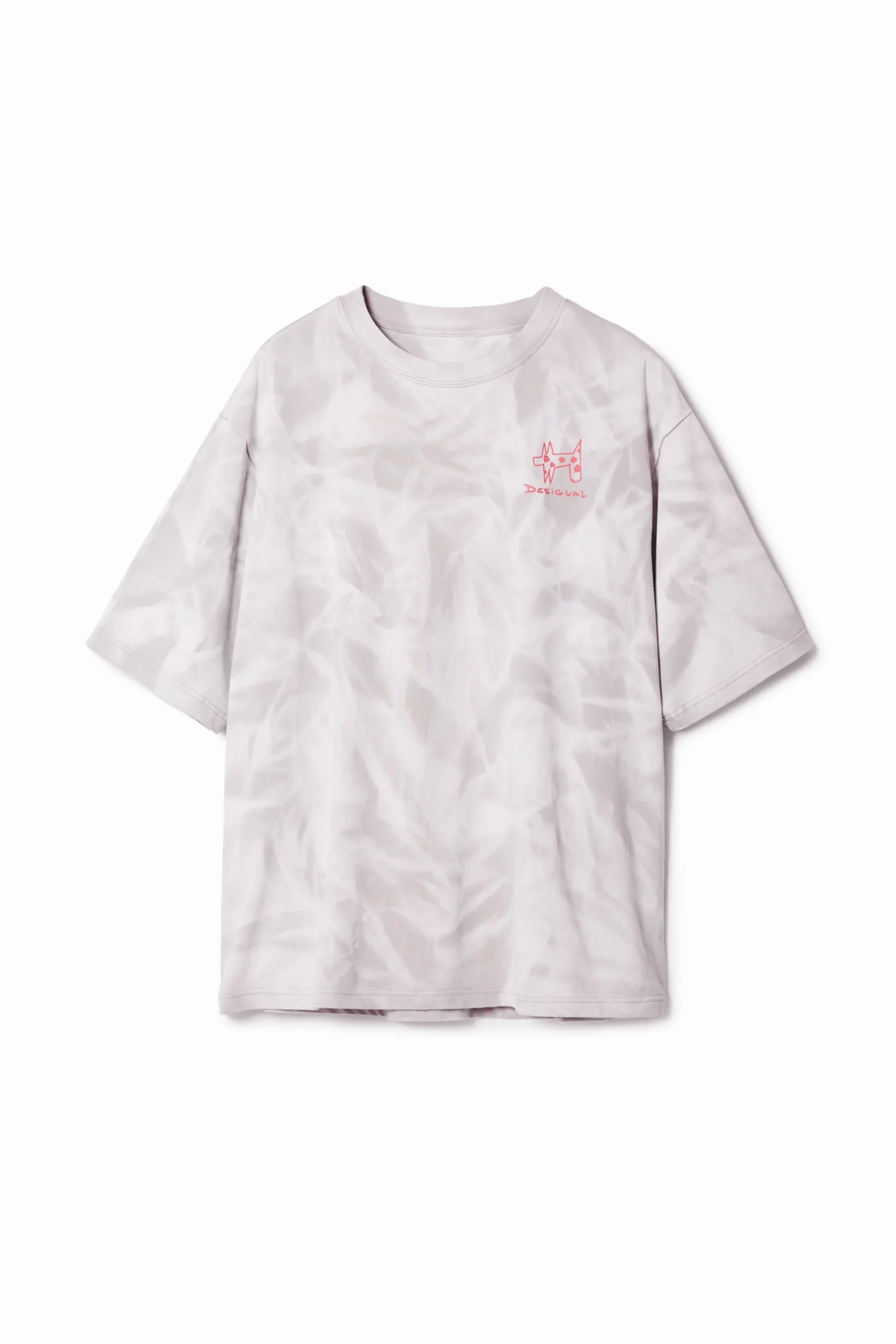 Printed T-shirt with gradient effect