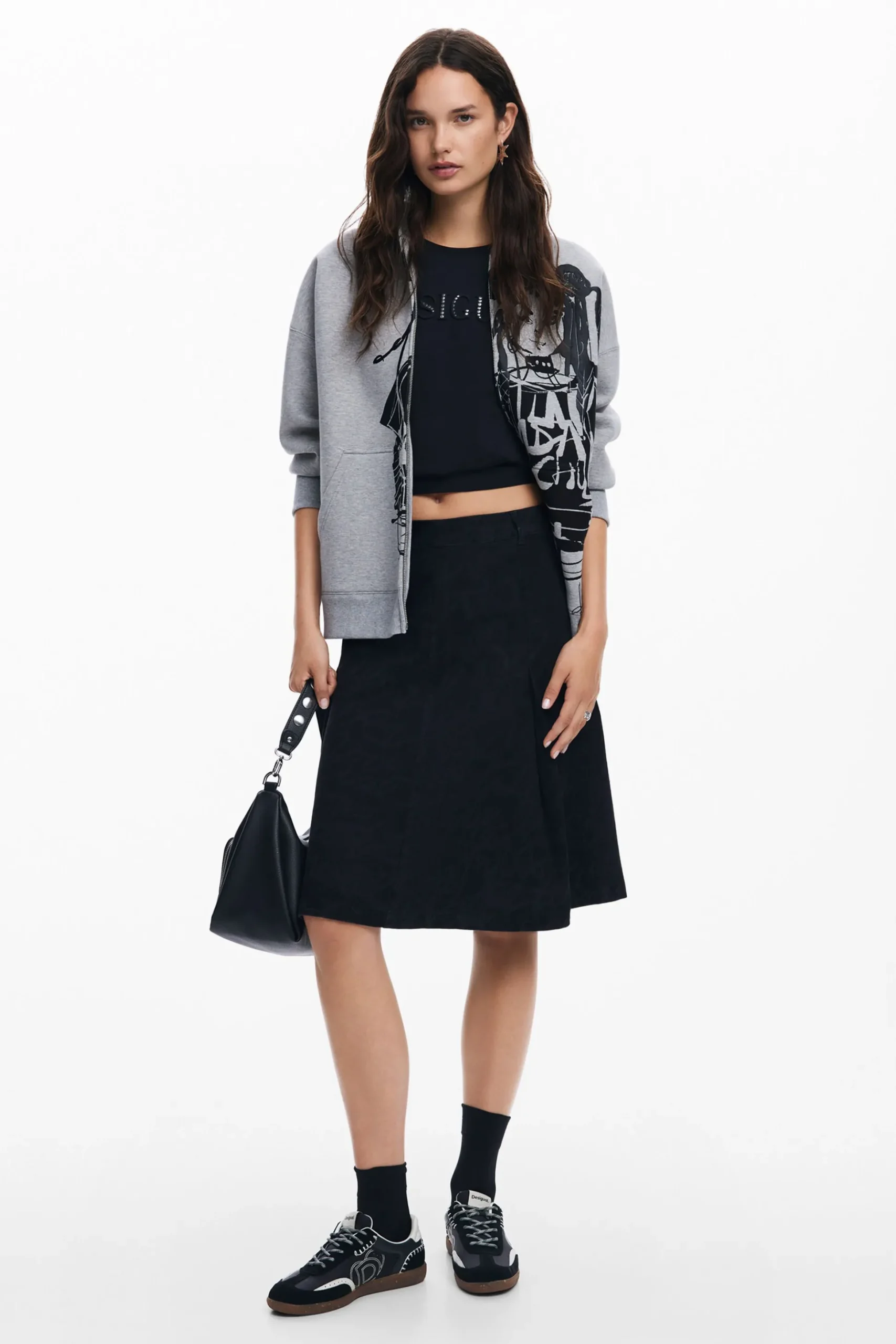 Printed zipper sweatshirt M. Christian Lacroix