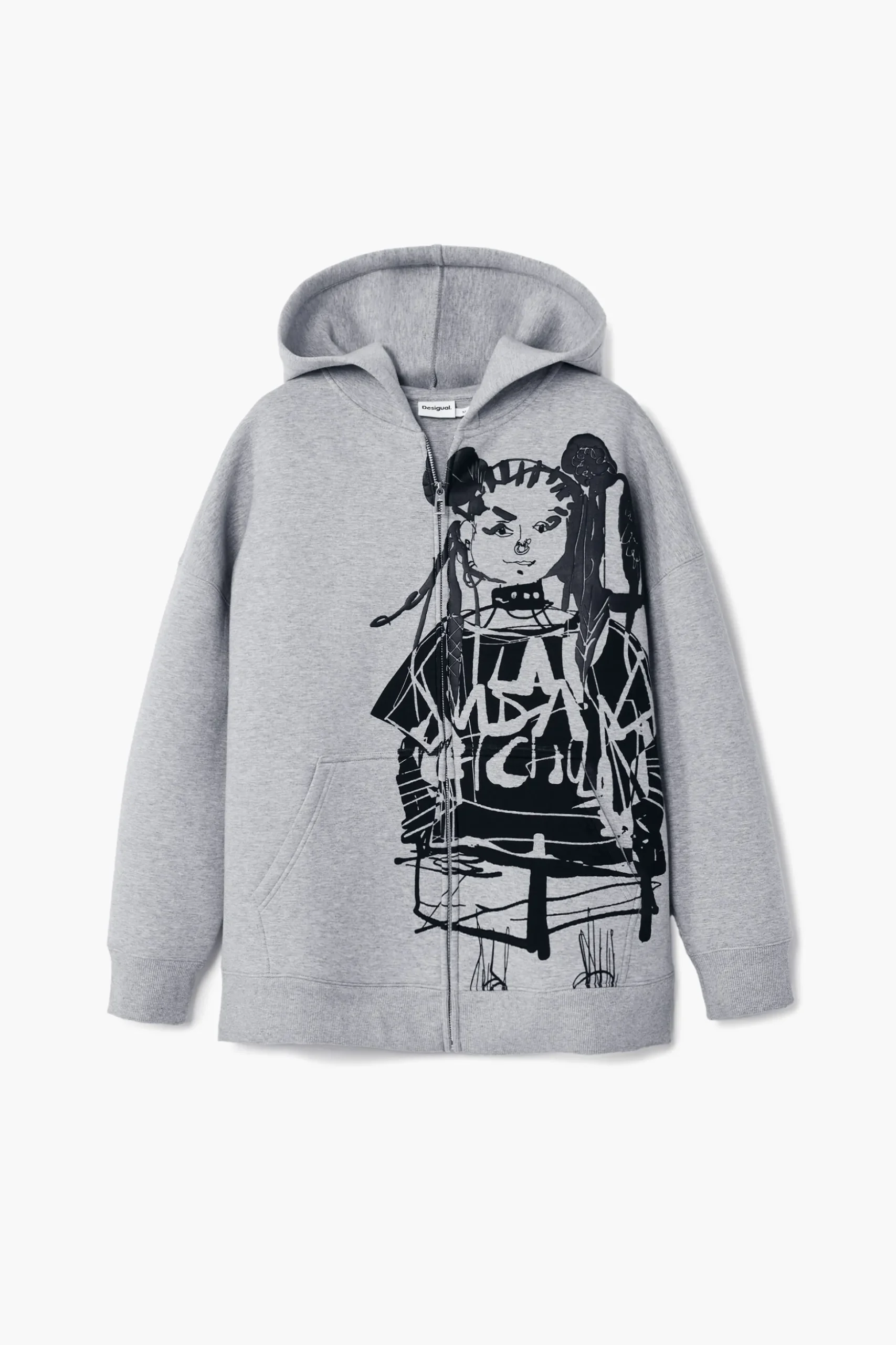 Printed zipper sweatshirt M. Christian Lacroix