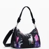Quilted floral handbag