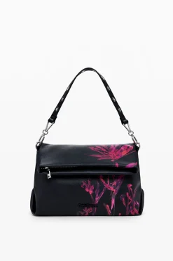 Quilted floral M bag