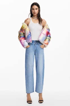 Quilted flower coat