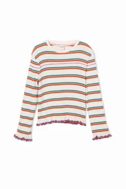Rainbow striped T-shirt