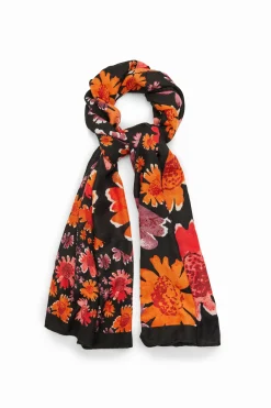 Rectangular floral foulard