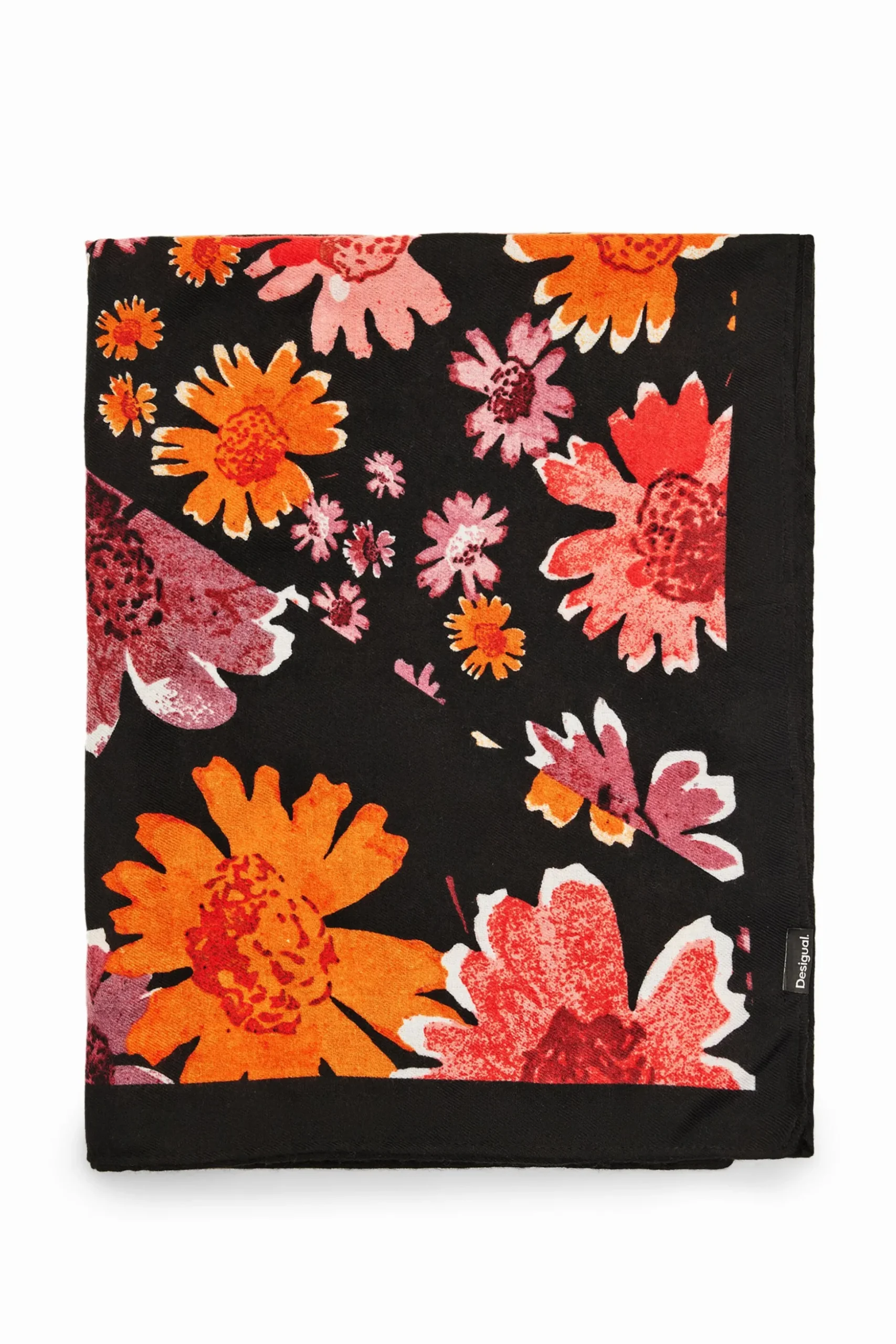 Rectangular floral foulard