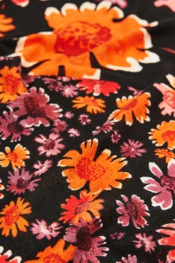 Rectangular floral foulard