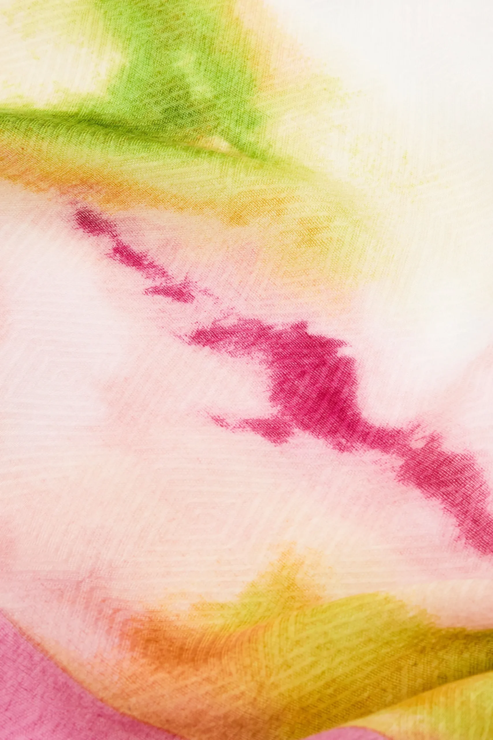 Rectangular watercolor scarf