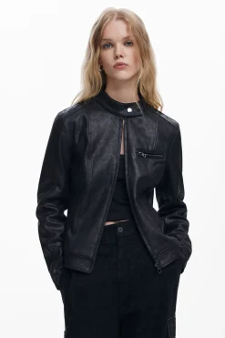 Regular biker jacket