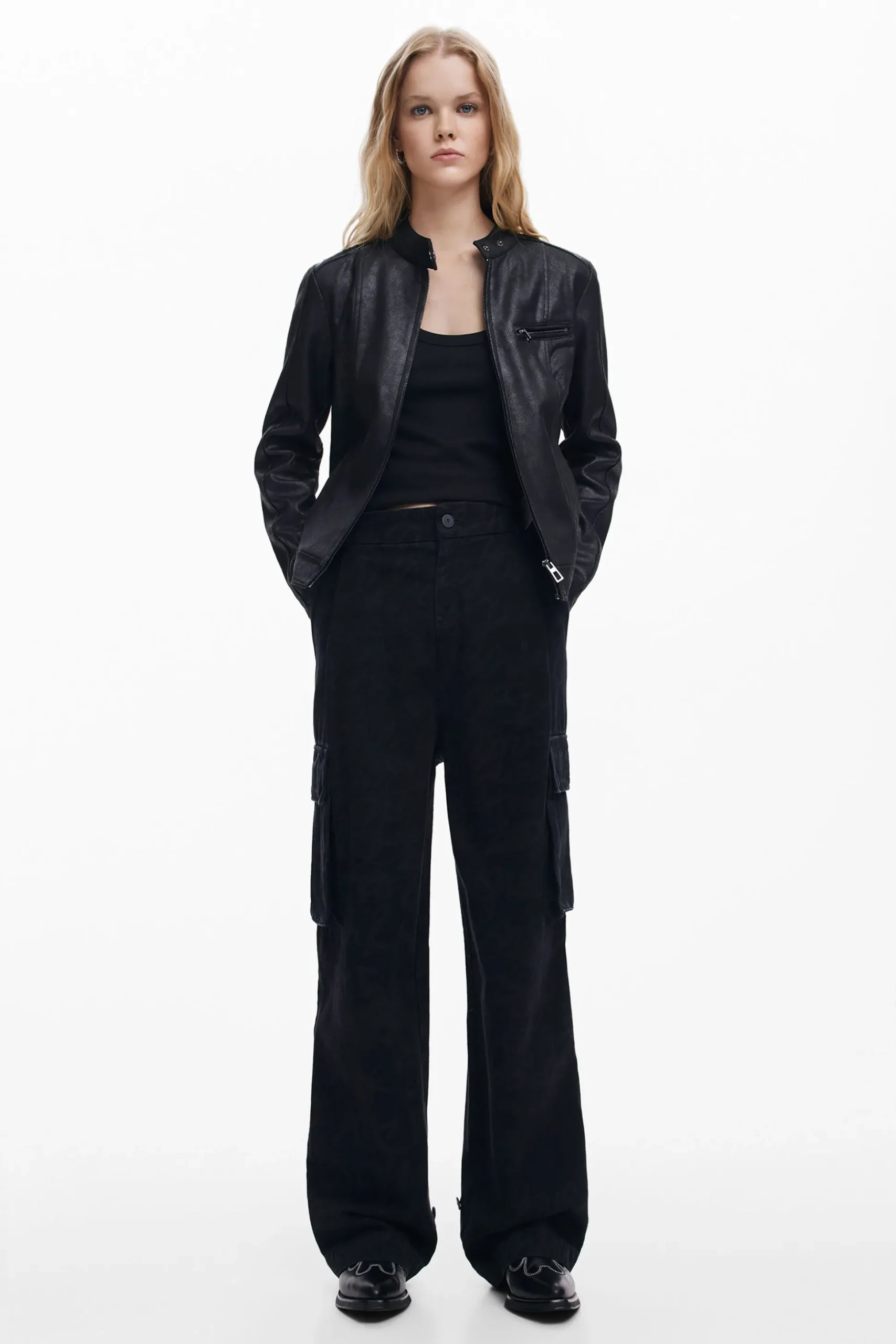 Regular biker jacket