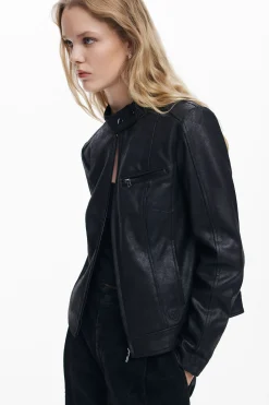 Regular biker jacket