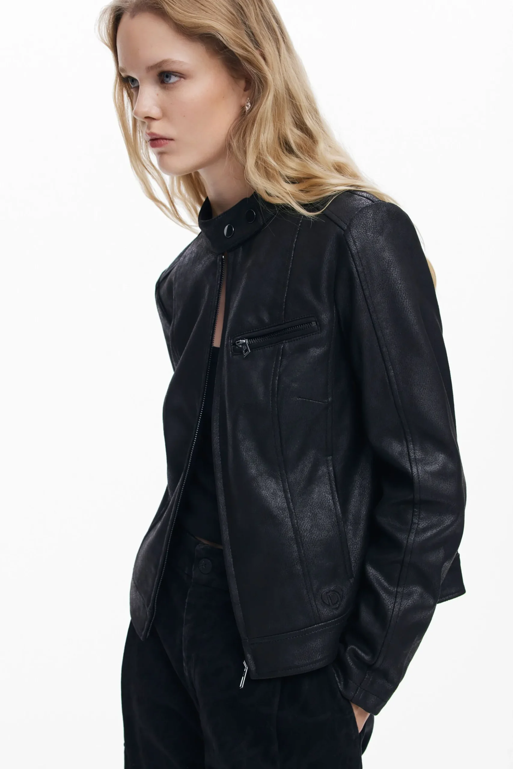 Regular biker jacket