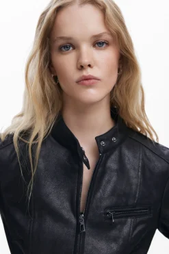 Regular biker jacket