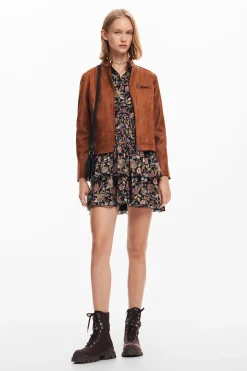 Regular biker jacket