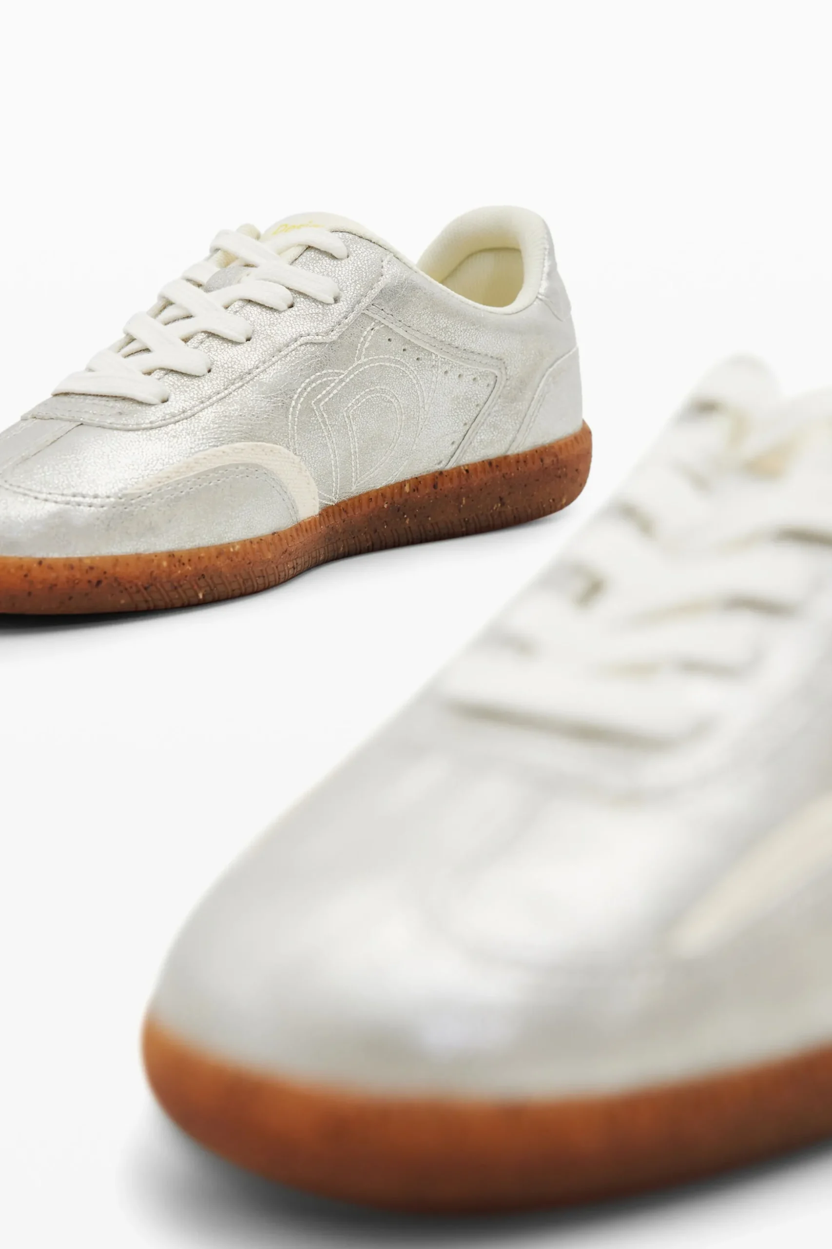 Retro metallic sneakers
