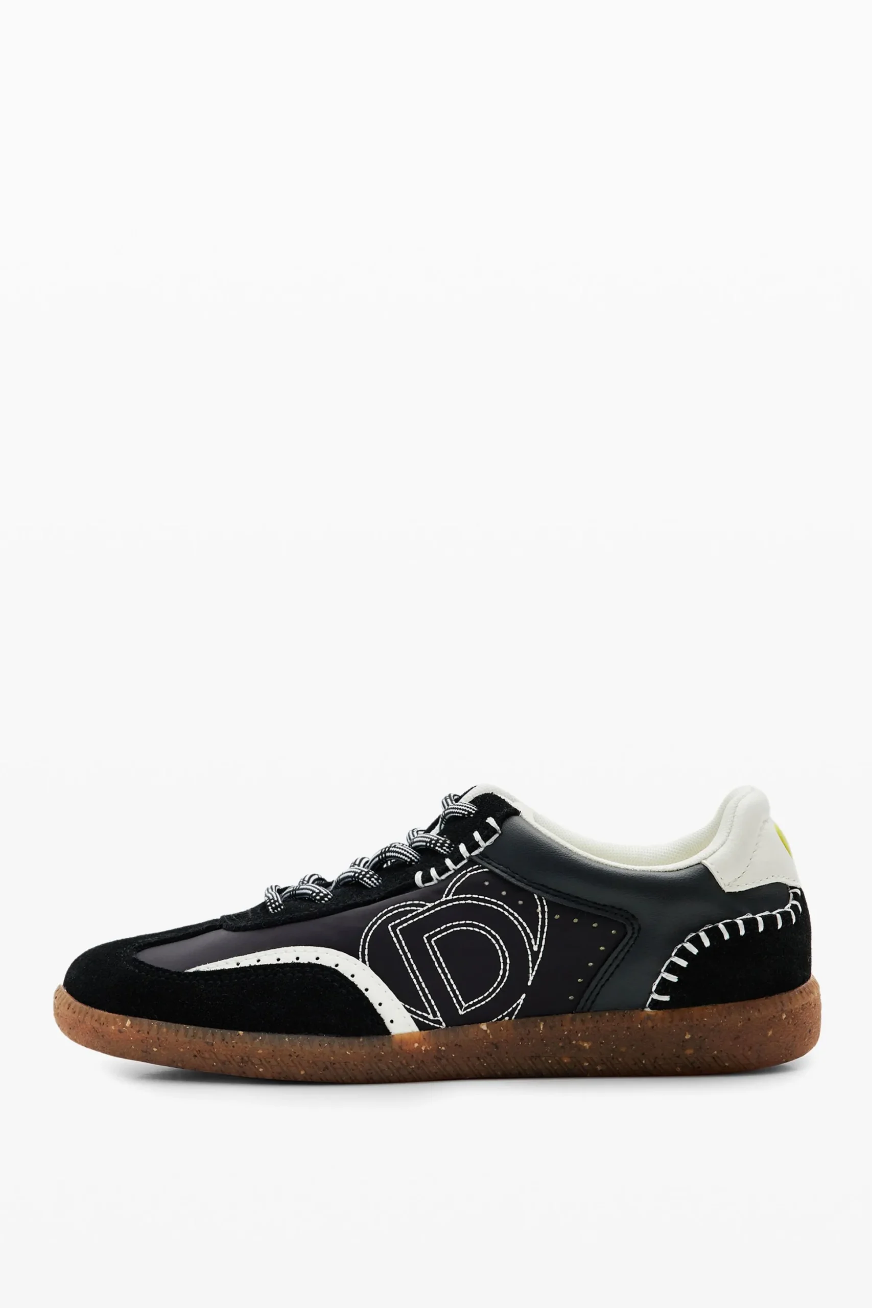 Retro split leather sneakers