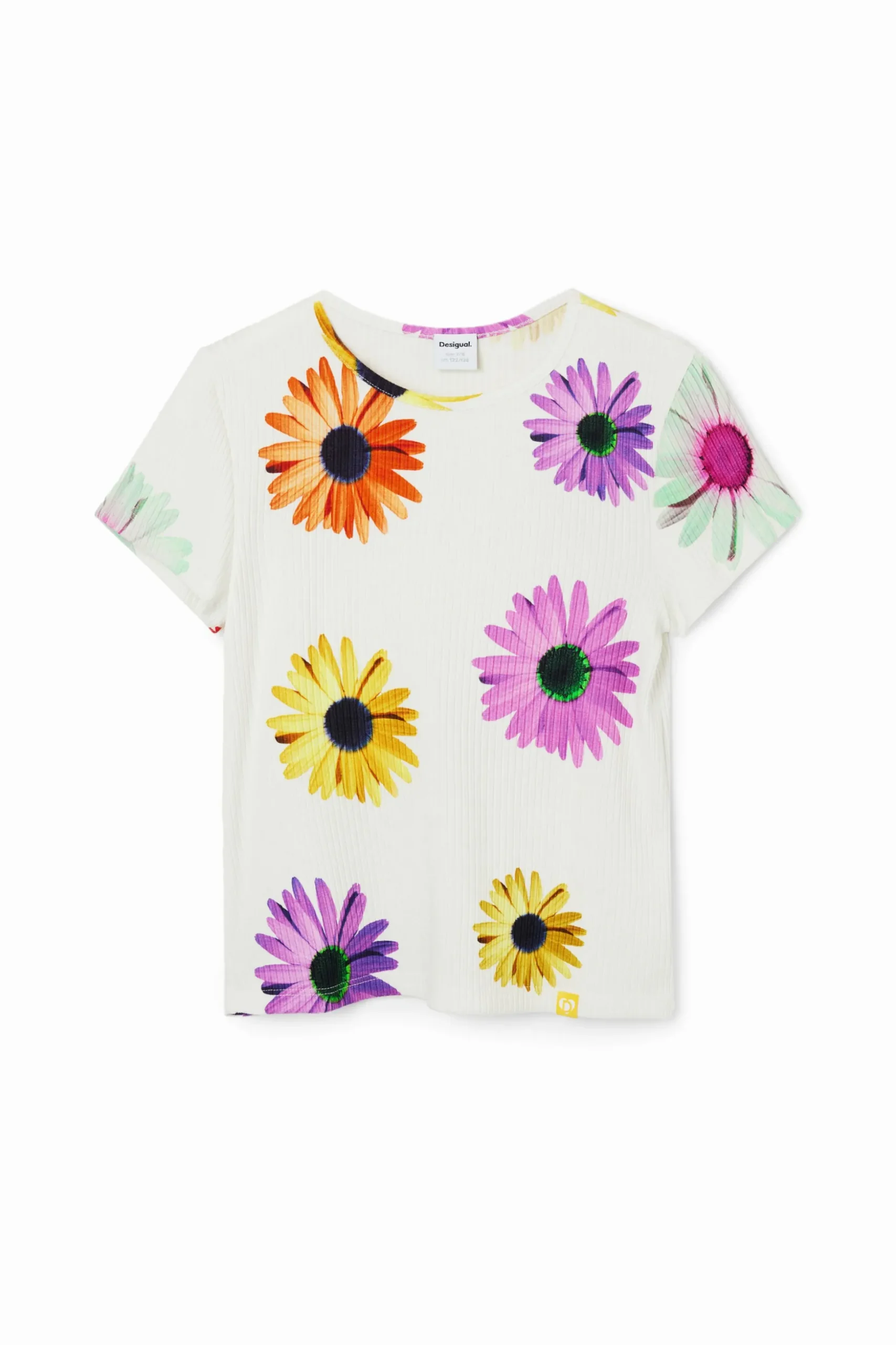 Ribbed daisy T-shirt