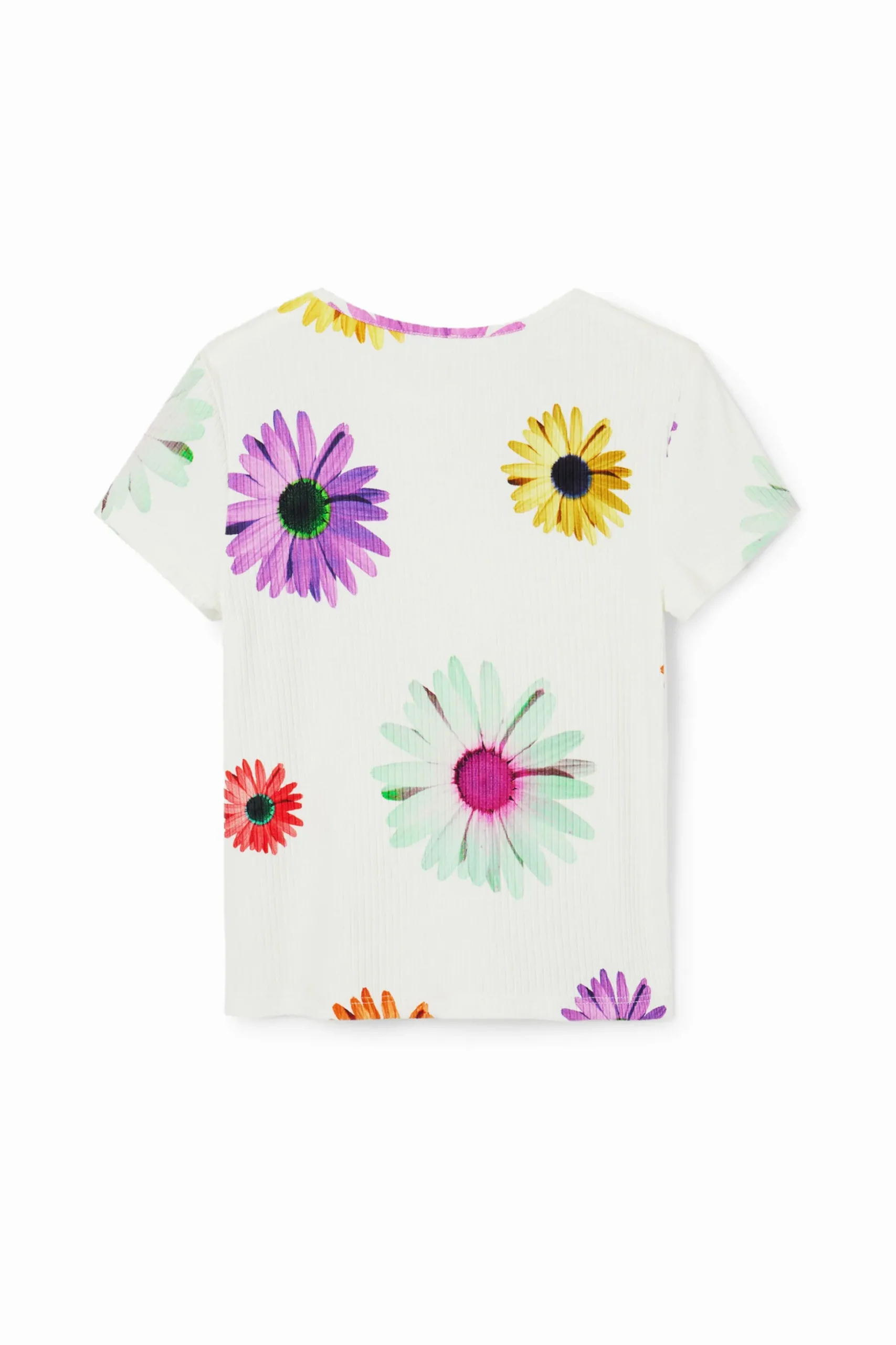 Ribbed daisy T-shirt