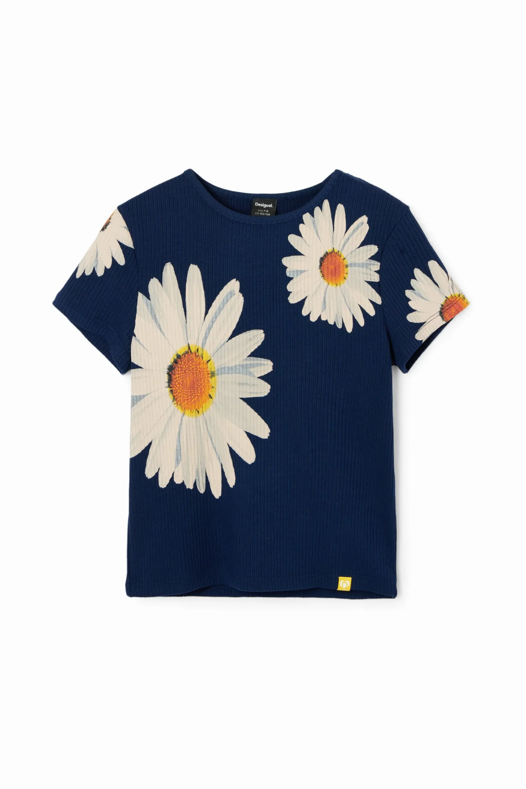 Ribbed daisy T-shirt