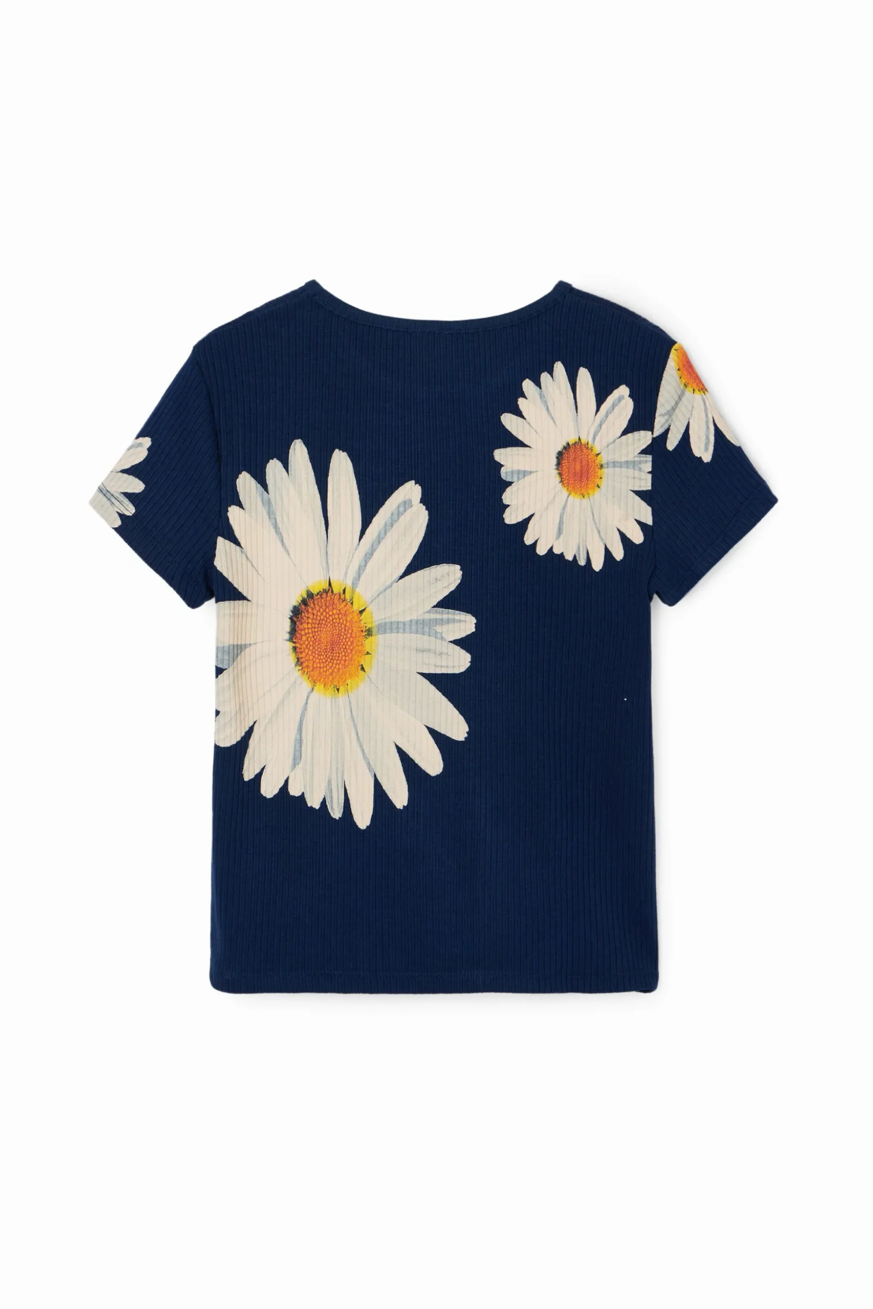 Ribbed daisy T-shirt