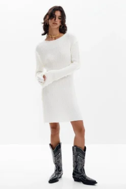 Ribbed knit dress
