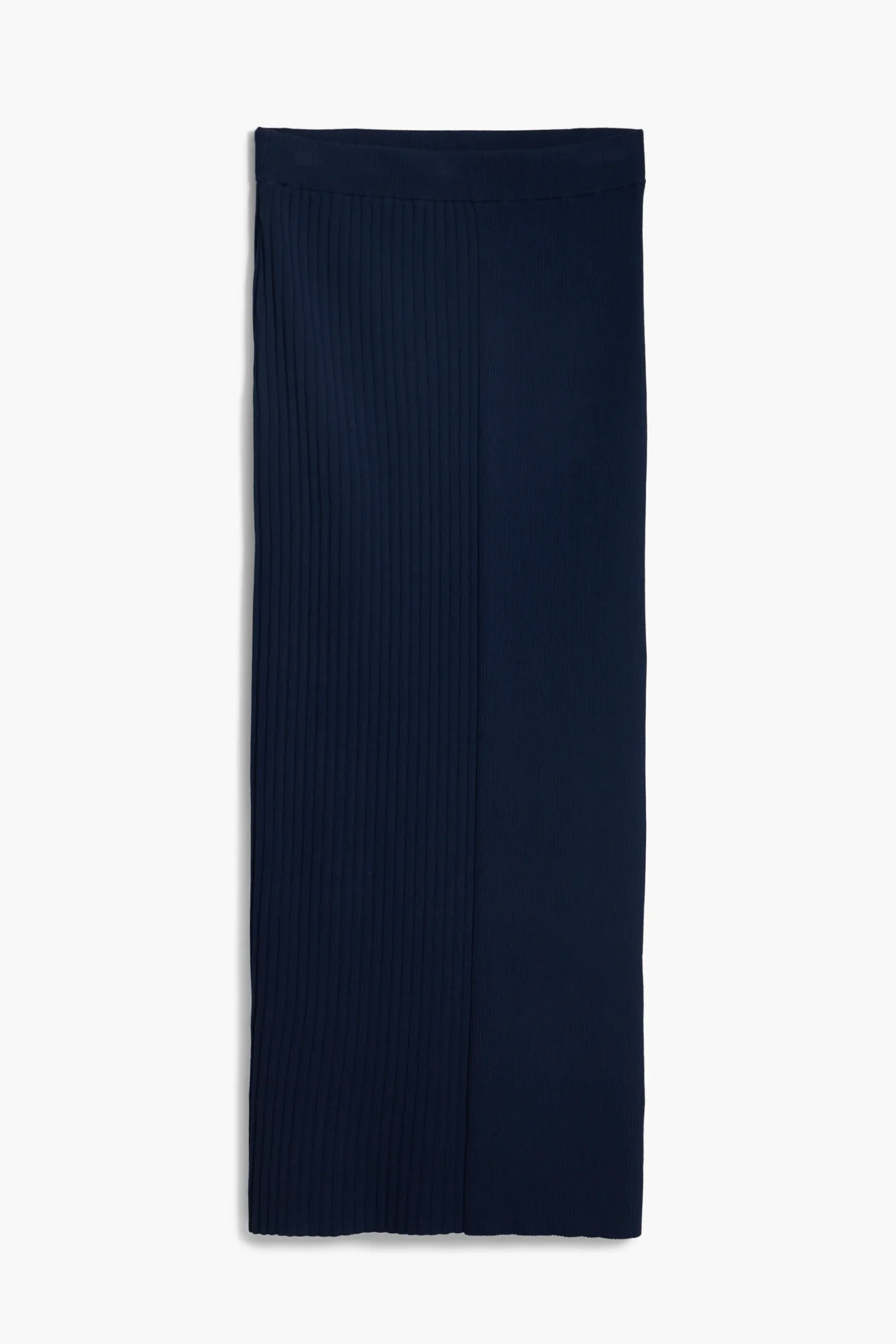Ribbed knit skirt