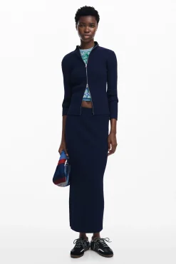 Ribbed knit sweater