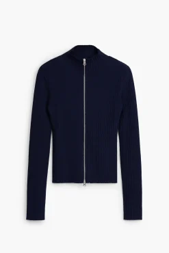 Ribbed knit sweater