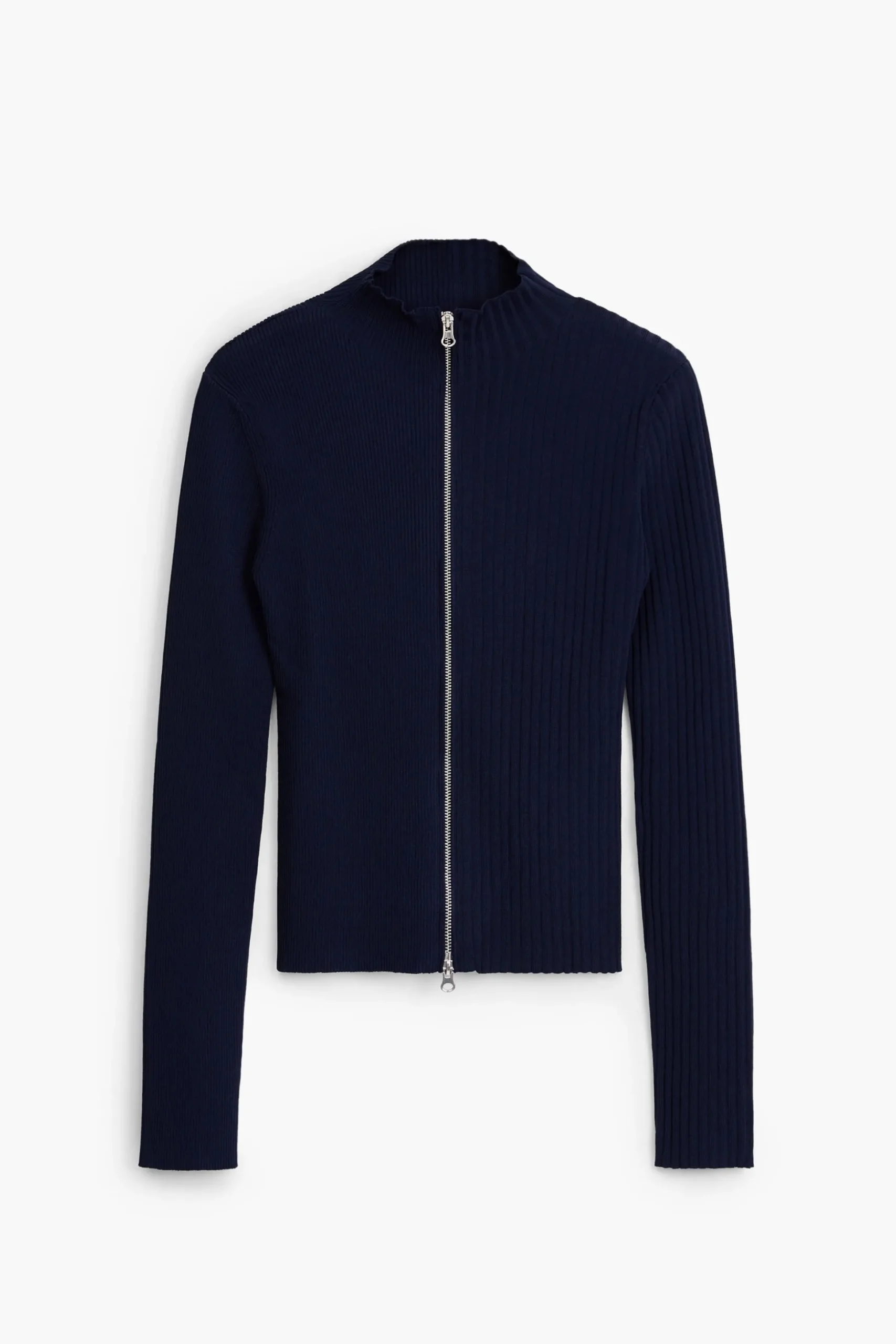 Ribbed knit sweater
