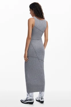Ribbed long dress