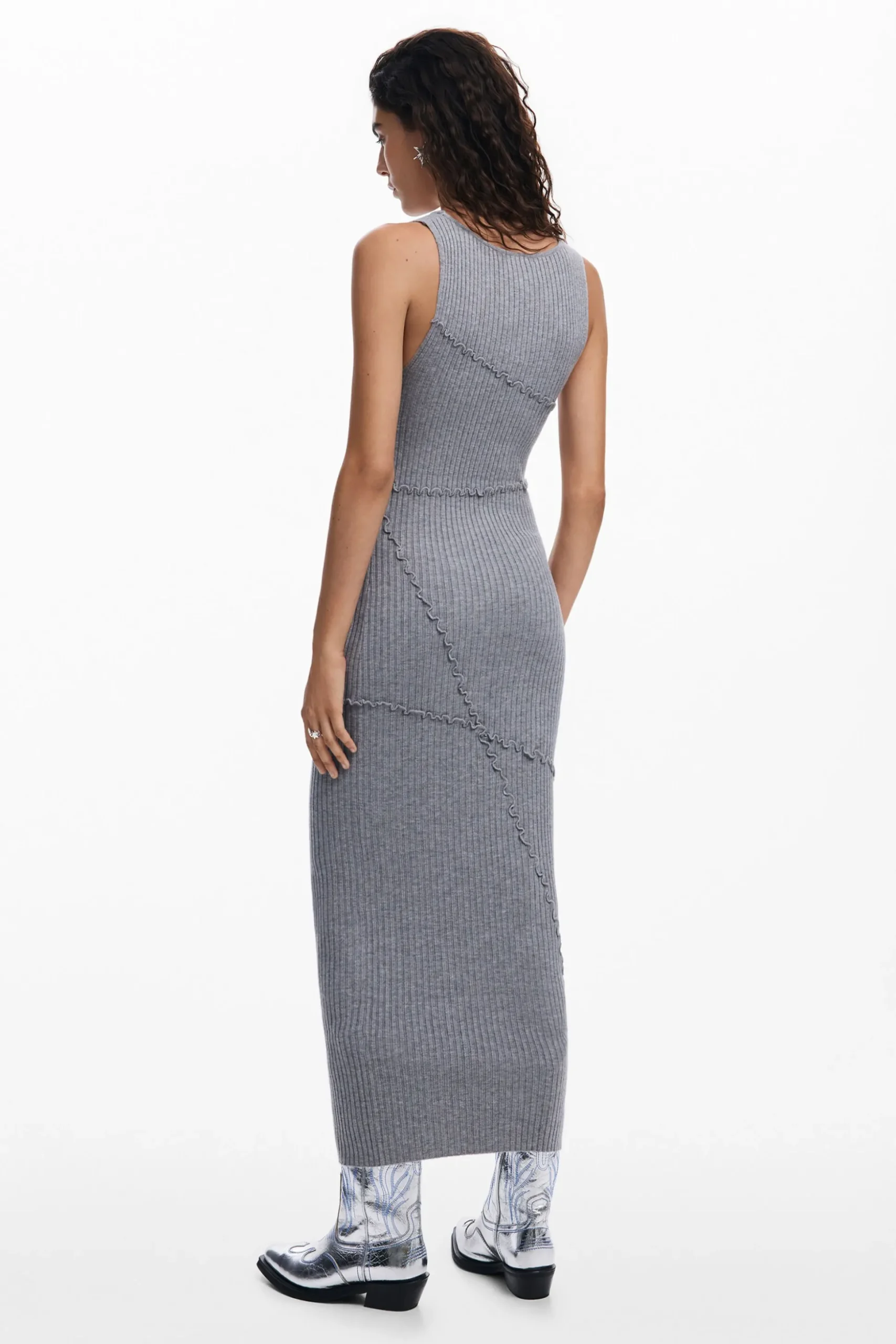 Ribbed long dress
