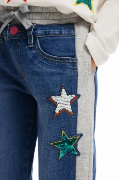 Ribbed star jogger pants