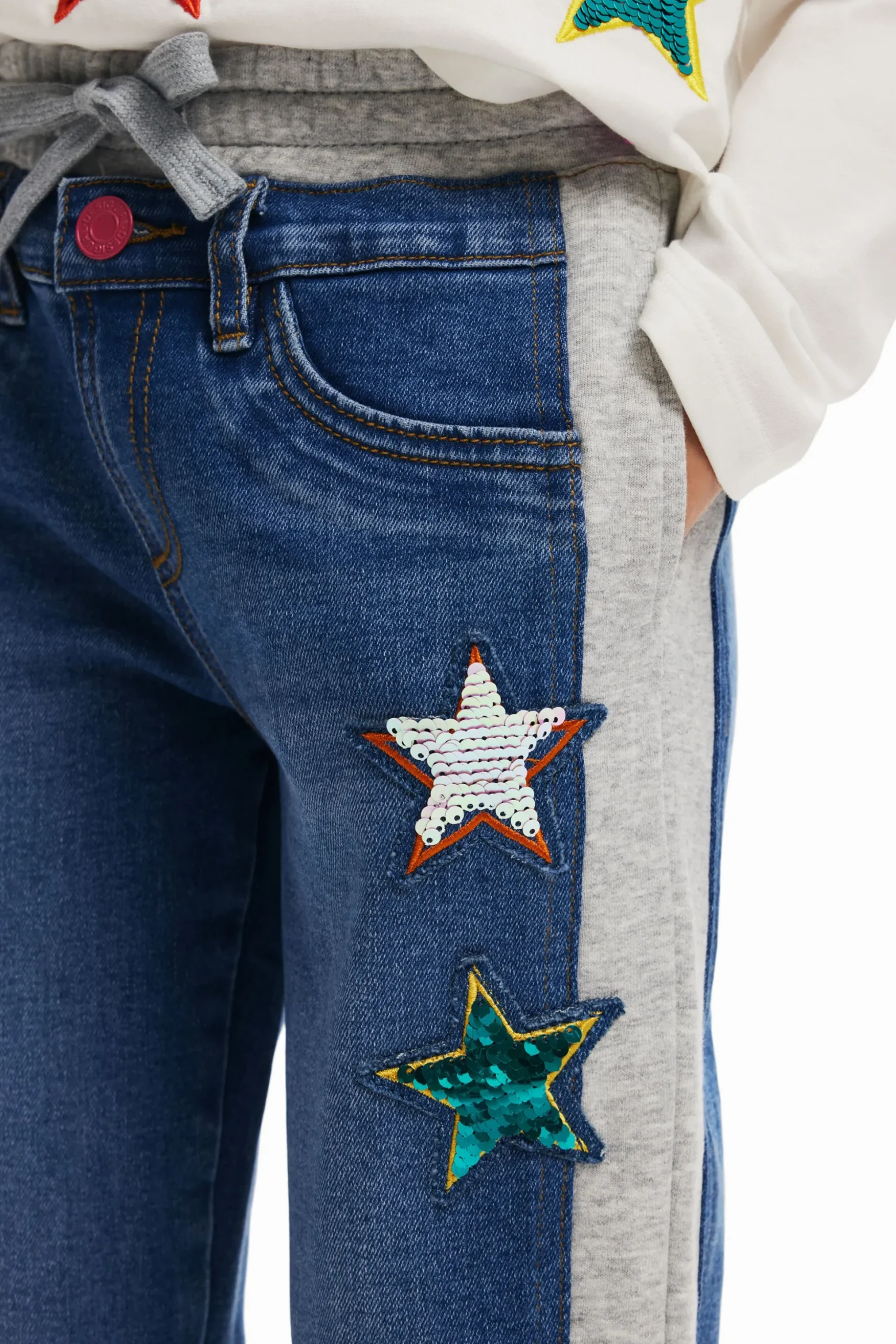 Ribbed star jogger pants