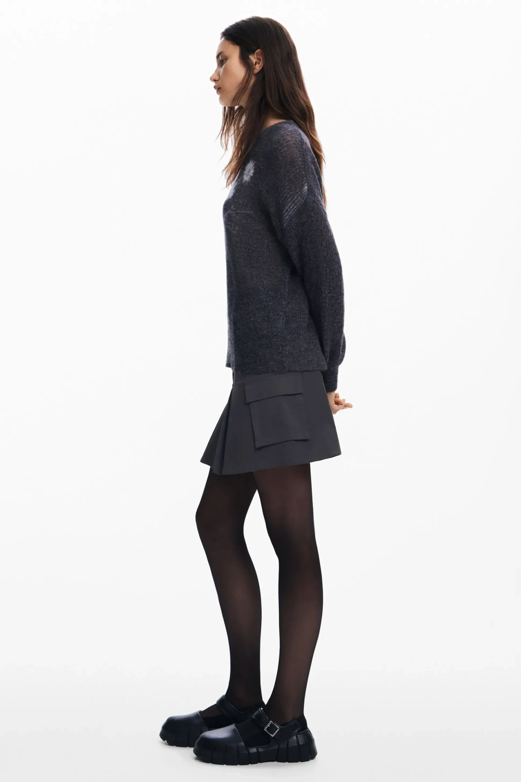 Ribbed vase sweater