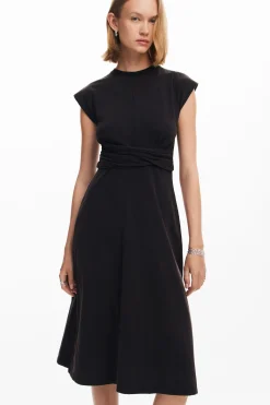 Ruched midi dress