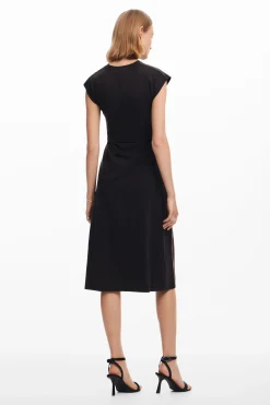 Ruched midi dress